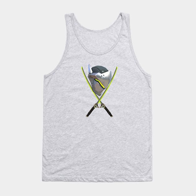 Genji's Fire Power Tank Top by No_One